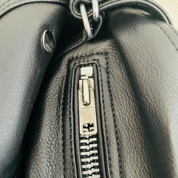 Aje 'Bowie' Black Leather Women's Jacket Black Size 8 Fully Lined Excl Condition - Picture 11 of 12